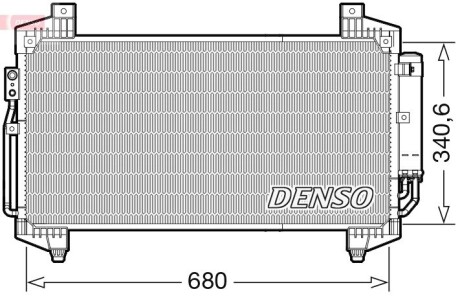 Радіатор кондиціонера DENSO DCN45014