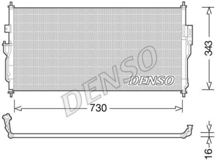 Радиатор кондиционера DENSO DCN46006