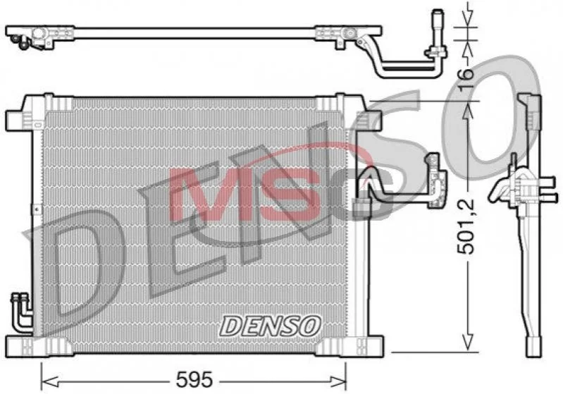 Радиатор кондиционера DENSO DCN46012 (фото 1)