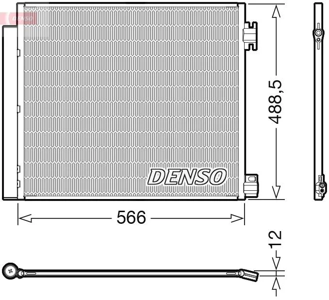 Конденсатор кондиционера NISSAN/RENAULT Qashqai/X-Trail/Kadjar/Koleos "13>> DENSO DCN46026 (фото 1)