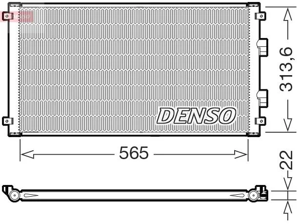 Радіатор кондиціонера DENSO DCN46039 (фото 1)