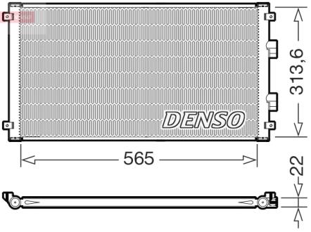 Радіатор кондиціонера DENSO DCN46039