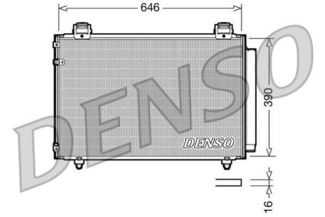 Радиатор кондиционера DENSO DCN50024