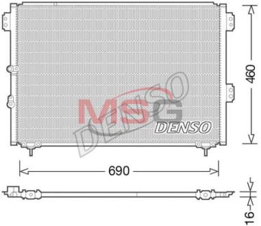 Радіатор кондиціонера DENSO DCN50033