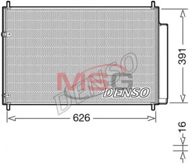 Конденсатор кондиционера TOYOTA Auris/Avensis/Corolla/Verso "1,3-2,2 "07>> DENSO DCN50041