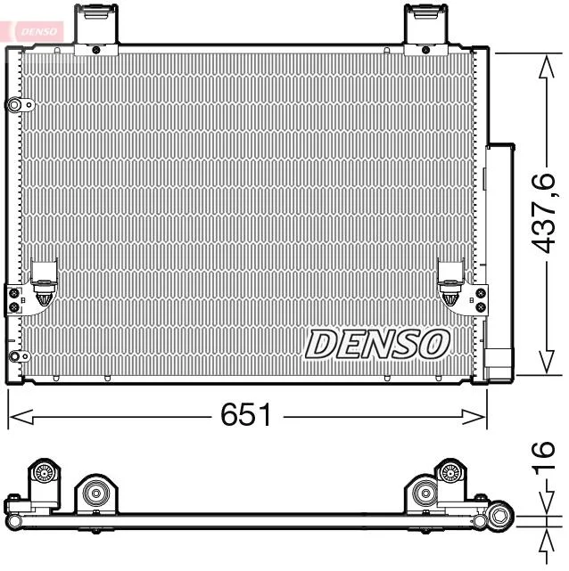 Радиатор кондиционера DENSO DCN50057 (фото 1)
