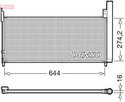 Радіатор кондиціонера DENSO DCN50116