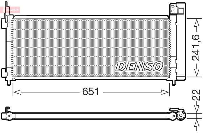 Радіатор кондиціонера DENSO DCN50123 (фото 1)