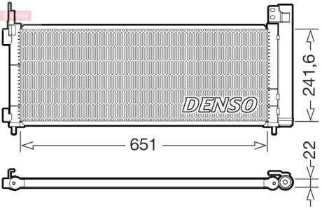 Радіатор кондиціонера DENSO DCN50123