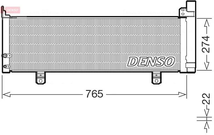 Радіатор кондиціонера DENSO DCN50129 (фото 1)