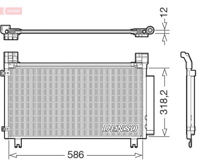 Радіатор кондиціонера DENSO DCN50134