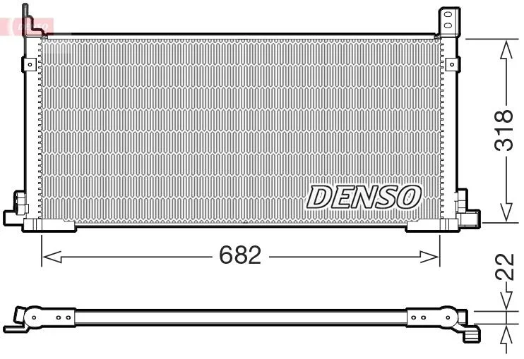 Радіатор кондиціонера DENSO DCN50135 (фото 1)