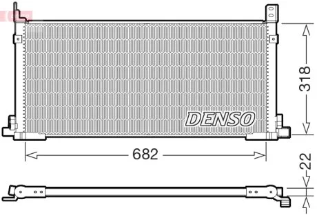 Радіатор кондиціонера DENSO DCN50135