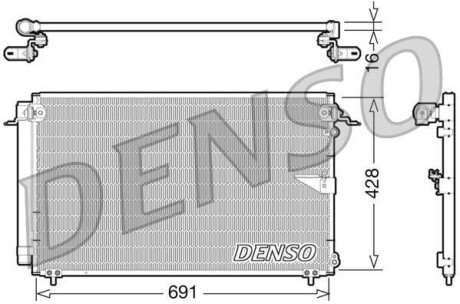 Радіатор кондиціонера DENSO DCN51008