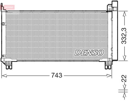 Радіатор кондиціонера DENSO DCN51014