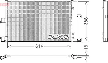 Конденсатор кондицiонера Denso TESLA Model 3 "17>> DENSO "DCN99080"
