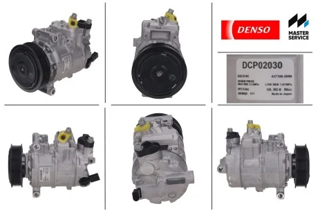 Компрессор кондиционера новый VW Caddy III 04-15, Golf VI 09-14, Tiguan 08-16, PASSAT B7 10-15; AUDI A3 12-22, A3 03-12, A1 10-18, TT 07-15; SKODA Octavia A5 04-13, Fabia II 07-14, Yeti 09-17, Felicia 94-01; SEAT Altea 04-09, Леон 05-12, Толедо III 0 DENSO DCP02030