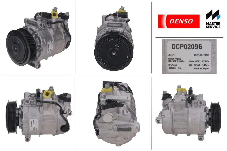 Компрессор кондиционера новый AUDI Q7 05-15 DENSO DCP02096 (фото 1)