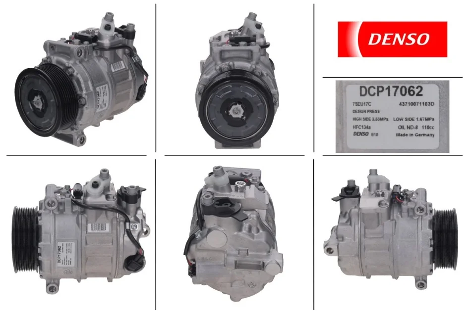 Компресор кондиціонера новий MERCEDES-BENZ GL X164 06-12, ML W164 05-11, R-Class W251 05-13 DENSO DCP17062 (фото 1)