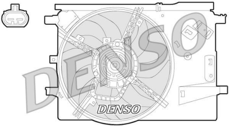 Вентилятор радіатора DENSO DER09053