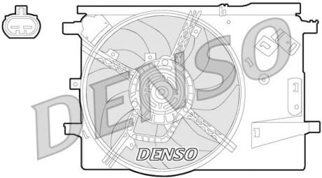 Вентилятор радіатора DENSO DER09053