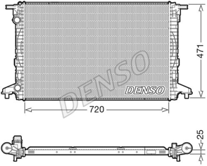 Радиатор DENSO DRM02043