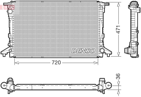 Радіатор DENSO DRM02047