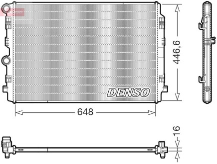 Радіатор DENSO DRM02050