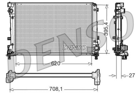 Радиатор DENSO DRM09163