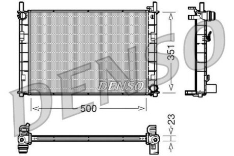 Радіатор DENSO DRM10045