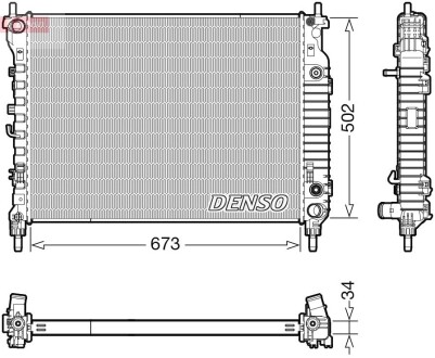 Радіатор DENSO DRM20124