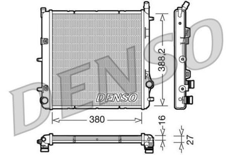 Радиатор DENSO DRM21005 (фото 1)