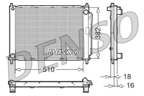 Радиатор DENSO DRM23100 (фото 1)