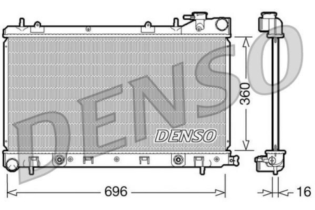 Радіатор DENSO DRM36002 (фото 1)