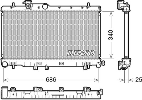 Радіатор DENSO DRM36020