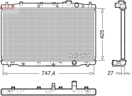 Радіатор DENSO DRM40052