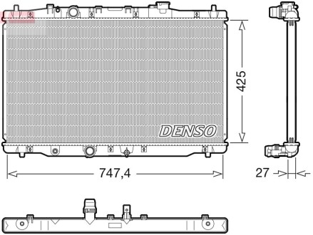 Радіатор DENSO DRM40054