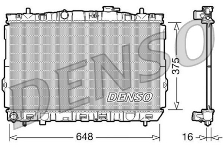Радиатор DENSO DRM41001 (фото 1)