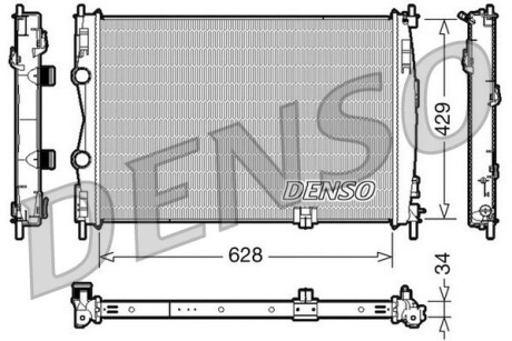 Радіатор DENSO DRM46017 (фото 1)