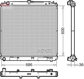 Радіатор DENSO DRM46041