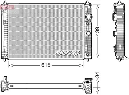 Радиатор охлаждения DENSO DRM46045