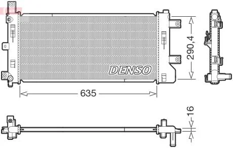 Радіатор Denso NISSAN Leaf EV/NV200 EV "10>> DENSO "DRM46105"