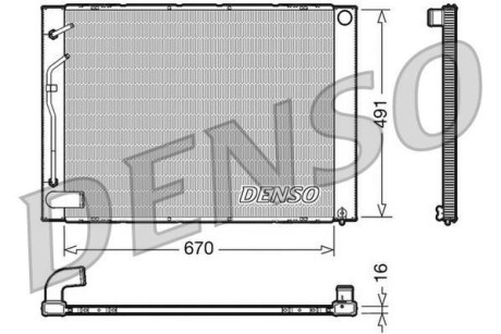 Радиатор DENSO DRM50054