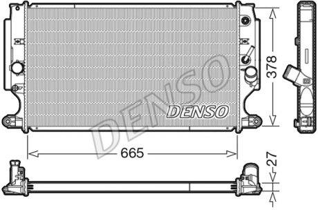 Радиатор DENSO DRM50088 (фото 1)