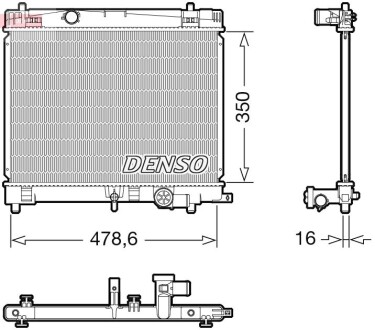 Радиатор DENSO DRM50137