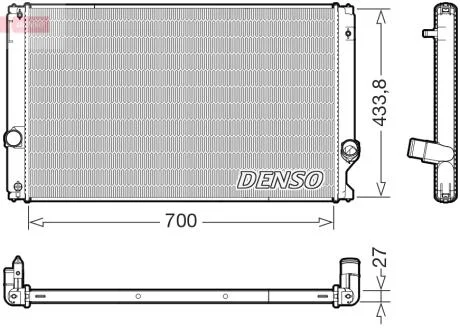Радіатор охолоджування DENSO DRM51019