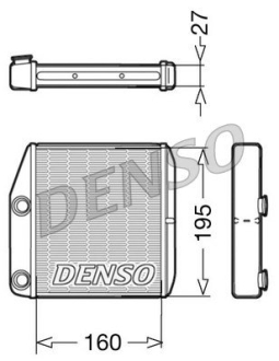 Радіатор пічки DENSO DRR09075 (фото 1)
