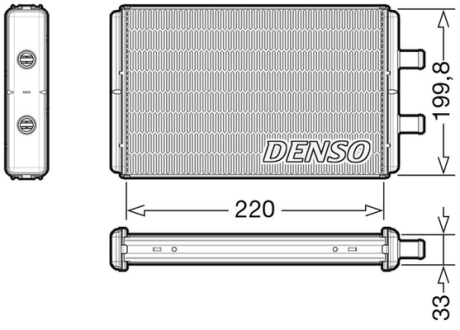 Радіатор пічки DENSO DRR12016