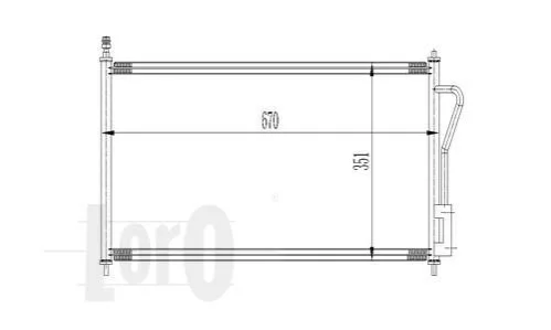 Радиатор кондиционера FOCUS I 1.4 Efi/2.0i 98- DEPO 017-016-0007 (фото 1)