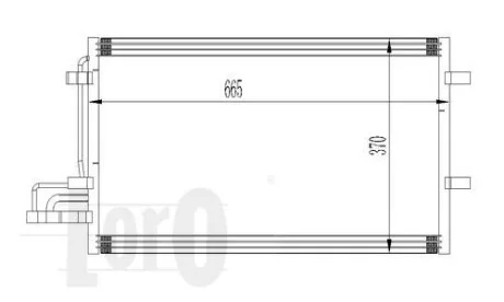 Конденсатор кондиционера FOCUS C-MAX/FOCUS II 1.6i/1.4 i 16V 03- DEPO 017-016-0015